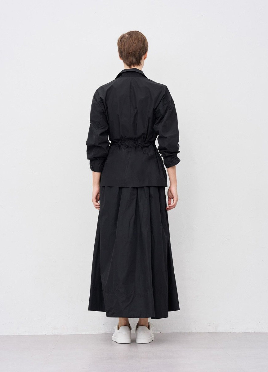 份量感塔夫綢長傘裙